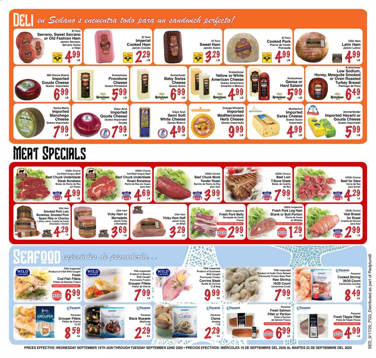 Sedano's Weekly Ad September 16 to September 22