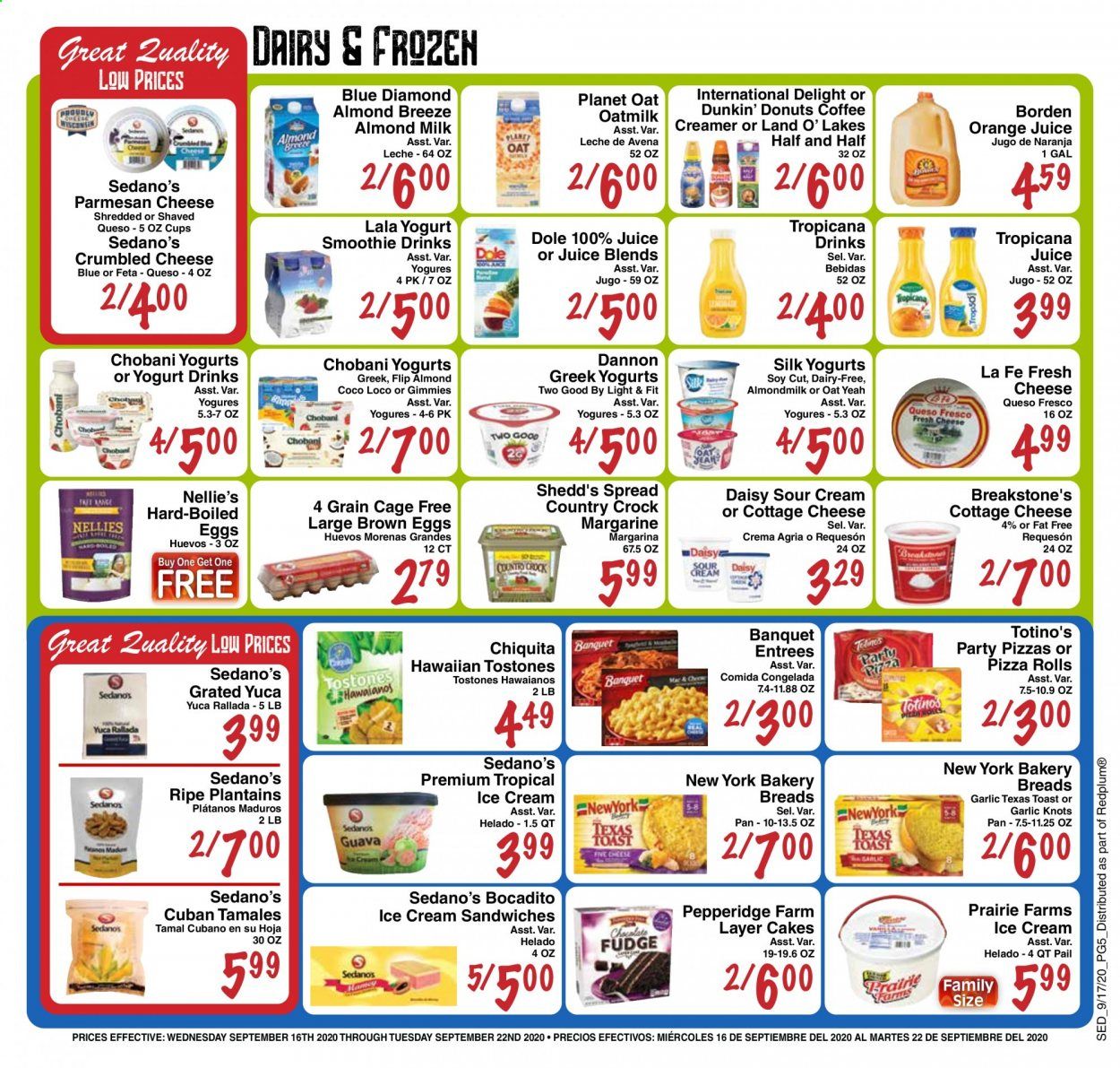 Sedano's Weekly Ad September 16 to September 22