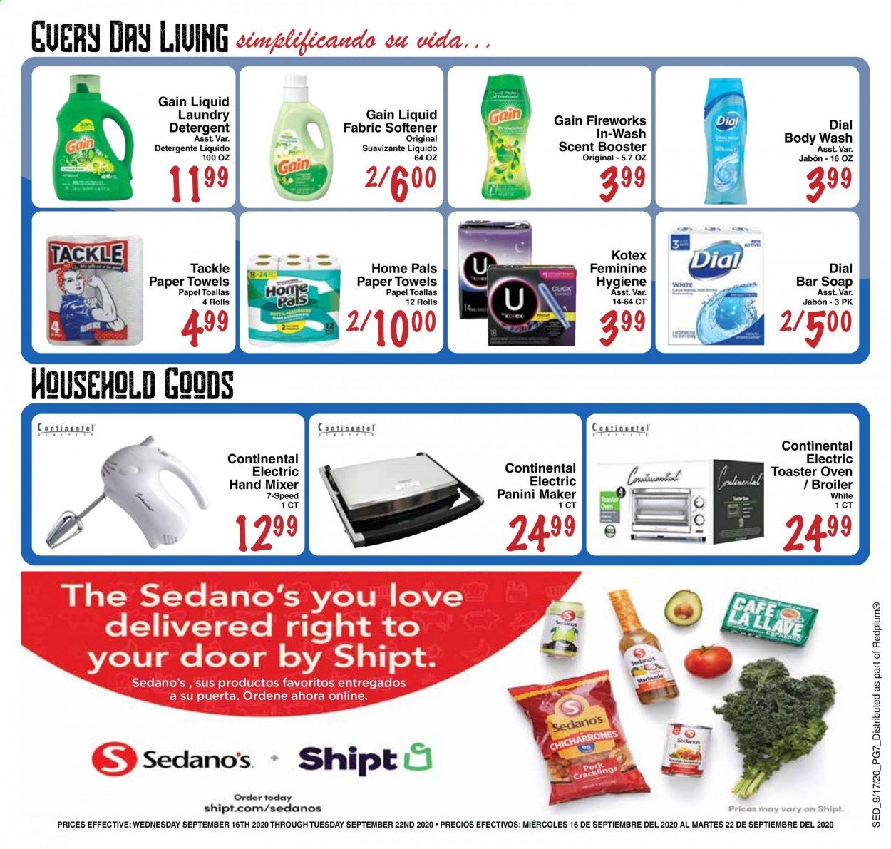 Sedano's Weekly Ad September 16 to September 22