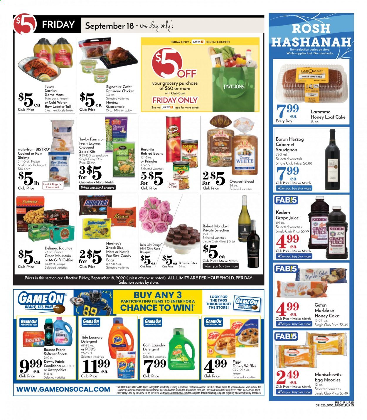 Pavilions Weekly Ad September 16 to September 22