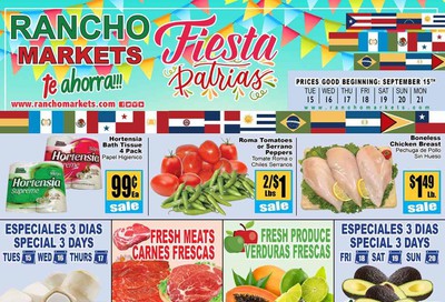 Rancho Markets Weekly Ad September 15 to September 21