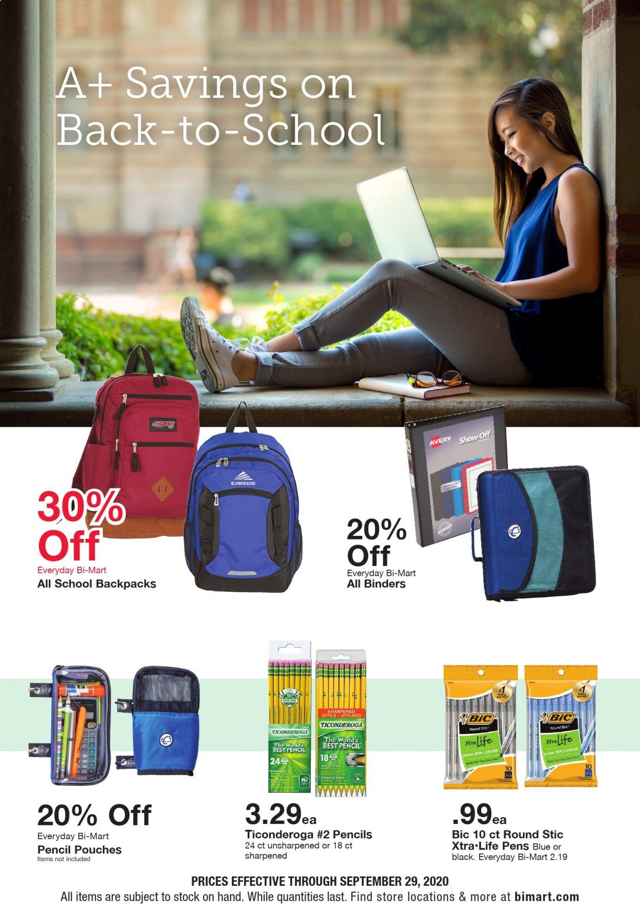 Bi-Mart Weekly Ad September 16 to September 29